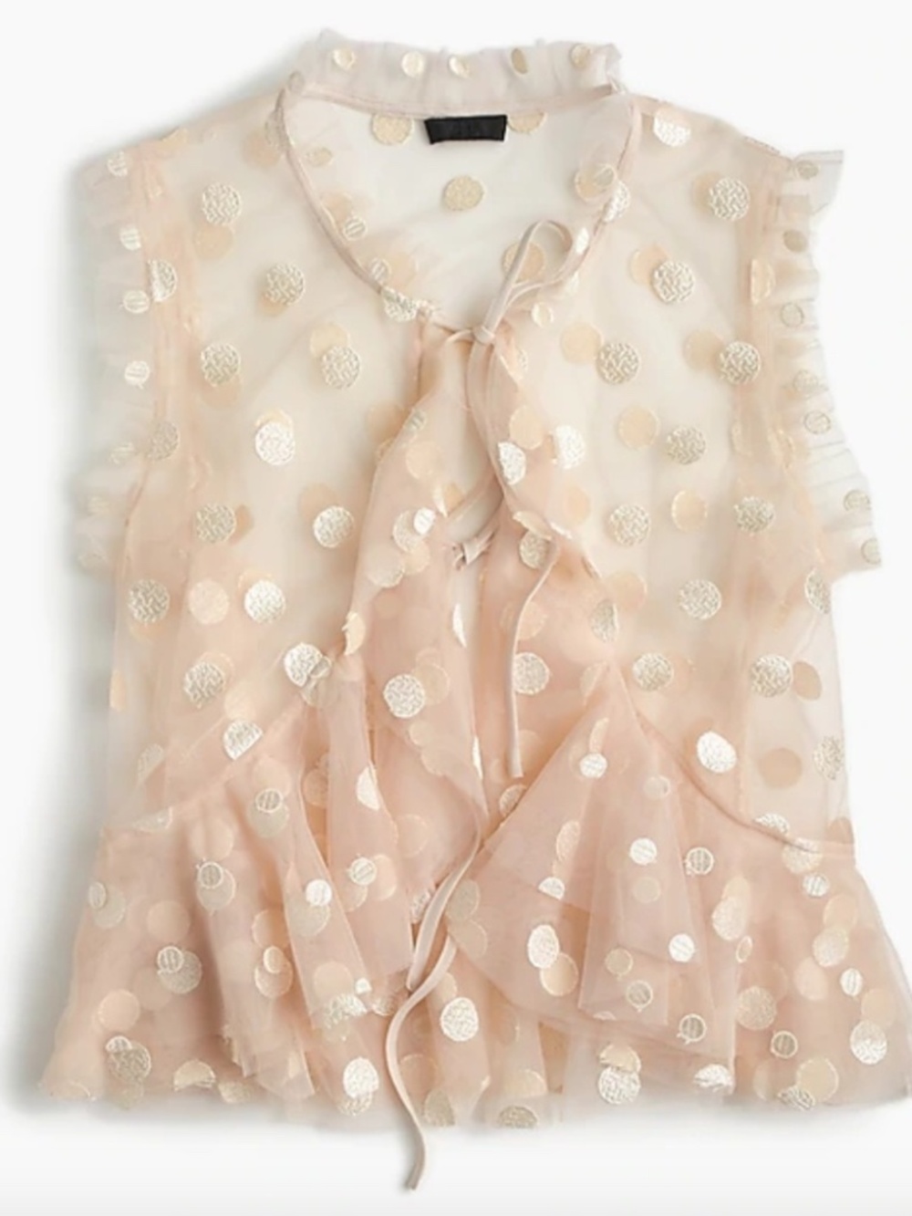 J.Crew Collection Polka-Dot Tulle Vest - EUC